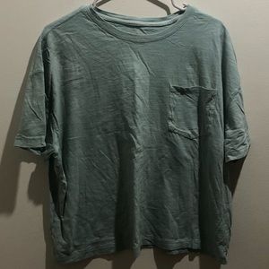 🎉2 for $10 light blue slightly cropped t-shirt